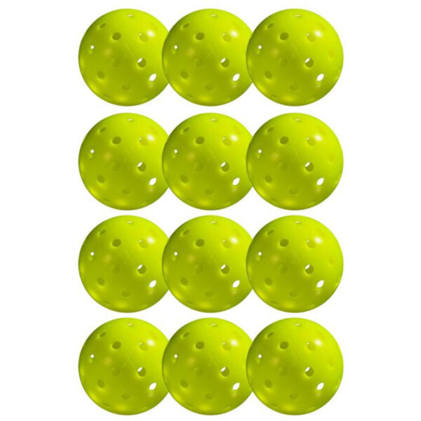 Franklin X-40 Outdoor Pickleballs (12x) (Optic Yellow) - Image 3
